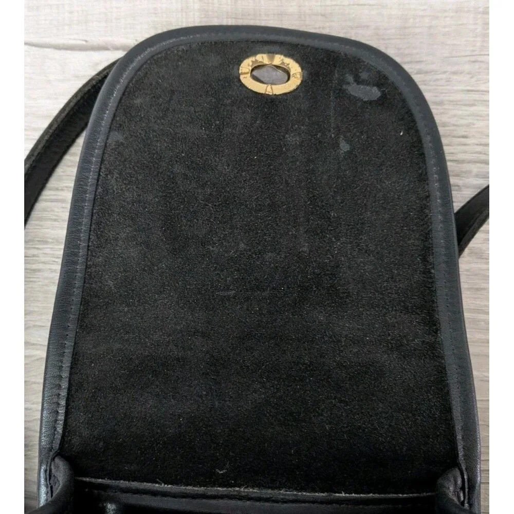 Vintage Coach Legacy Backpack 9960 Black Leather Adjustable Straps Charm READ